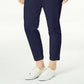 Calça feminina slim Maison Jules, azul-marinho, tamanho 4