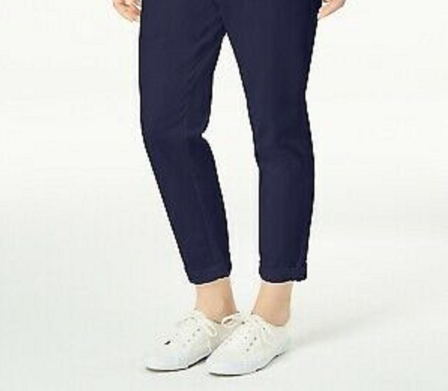 Calça feminina slim Maison Jules, azul-marinho, tamanho 4