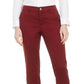 Calça feminina slim Maison Jules, vinho, tamanho 4
