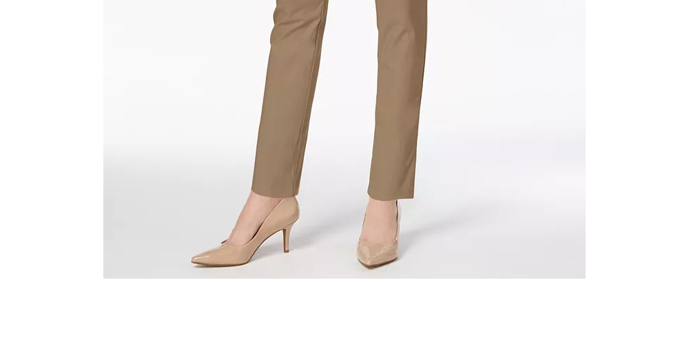 Calça skinny Chelsea Tummy Control feminina Charter Club, tamanho 6, cor mel