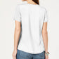 Top feminino com frente torcida estilo &amp; co, branco, tamanho XXG