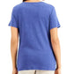 Karen Scott Top Henley de manga curta feminino Turq Aqua tamanho grande