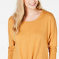 Suéter feminino com amarração frontal estilo &amp; co, tamanho grande, dourado