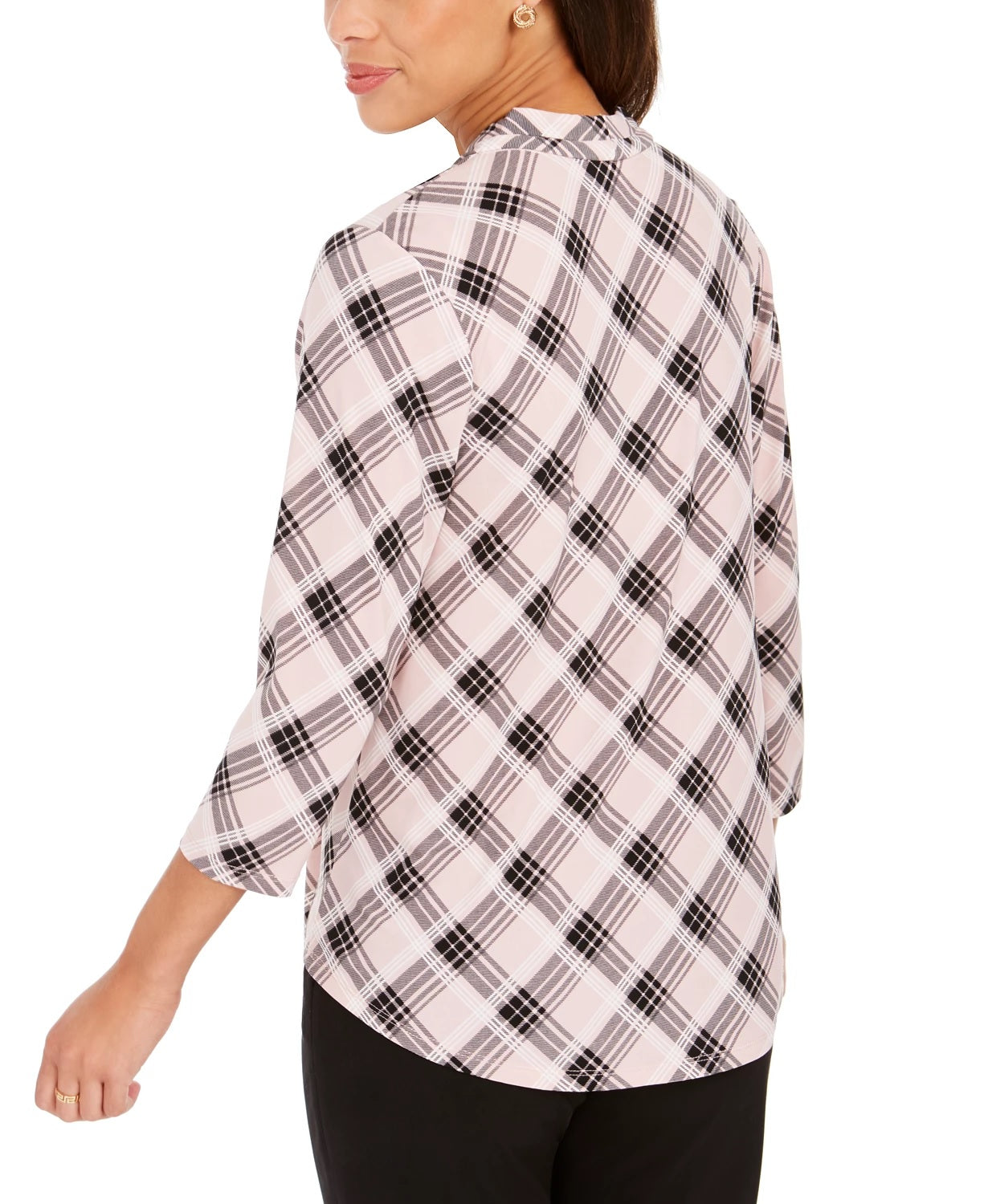Charter Club Top feminino estampado pequeno rosa tamanho pequeno