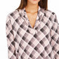 Charter Club Top feminino estampado pequeno rosa tamanho pequeno