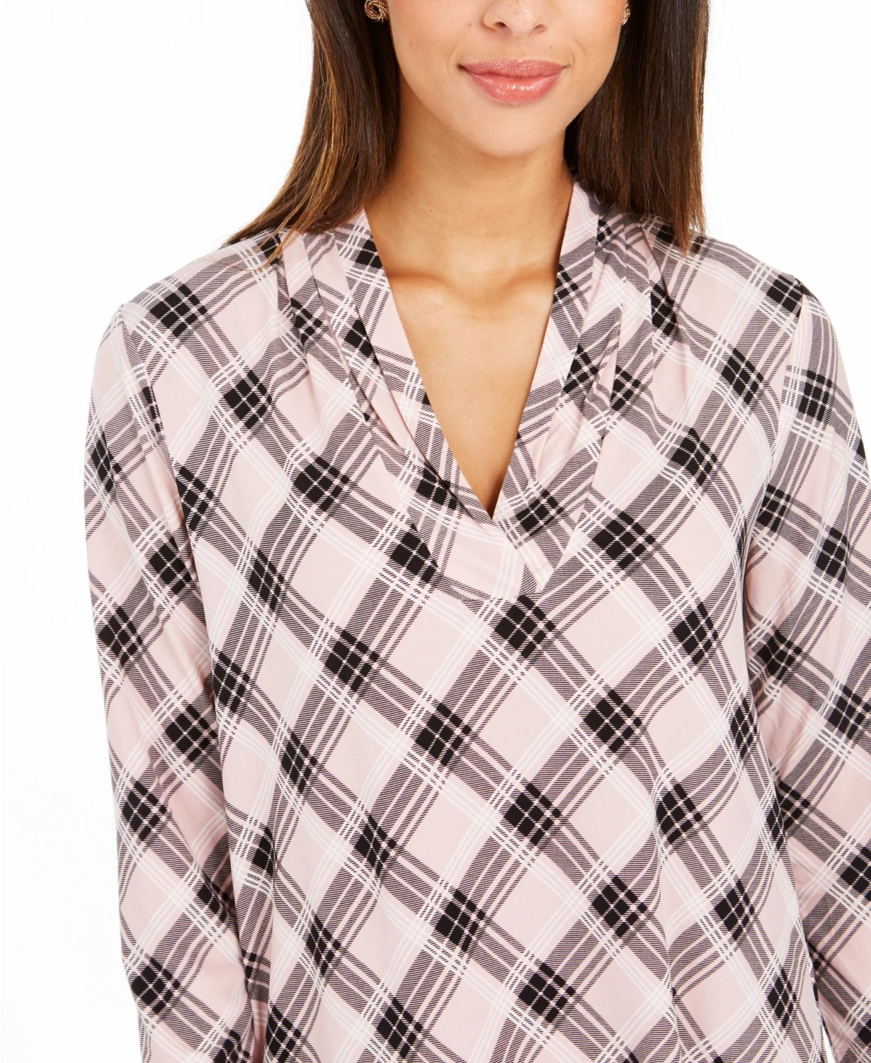 Charter Club Top feminino estampado pequeno rosa tamanho pequeno