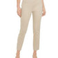 Calça feminina Charter Club Newport Tummy-Control Slim-Fit Bege Tamanho QUADRADO 18
