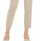 Calça feminina Charter Club Newport Tummy-Control Slim-Fit Bege Tamanho QUADRADO 18