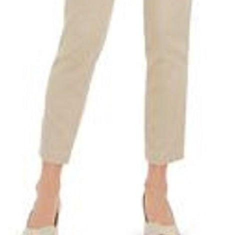 Calça feminina Charter Club Newport Tummy-Control Slim-Fit Bege Tamanho QUADRADO 18
