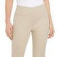Calça feminina Charter Club Newport Tummy-Control Slim-Fit Bege Tamanho QUADRADO 18