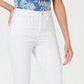 Calças jegging femininas de cintura alta sem costura Style &amp; Co, brancas, tamanho 6