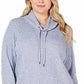 Ideology Top Feminino Gola Alta Tulipa Azul Tamanho Médio