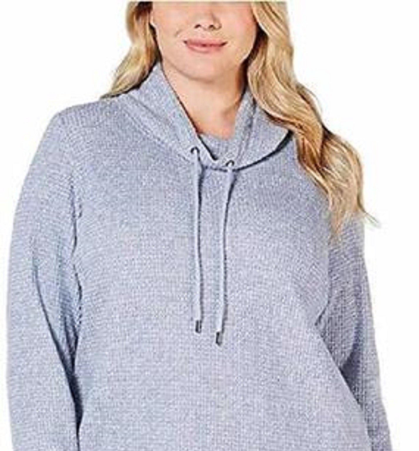 Ideology Top Feminino Gola Alta Tulipa Azul Tamanho Médio