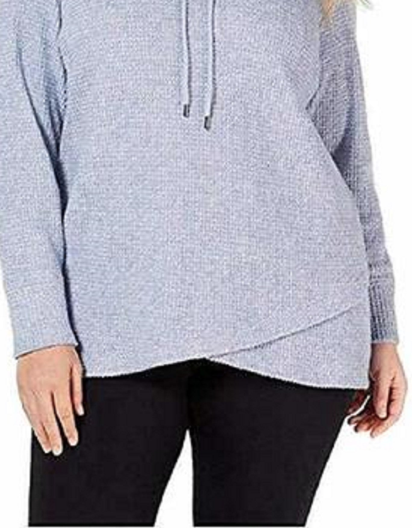 Ideology Top Feminino Gola Alta Tulipa Azul Tamanho Médio