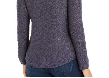 Suéter Shine Feminino INC International Concepts Azul Marinho Tamanho Pequeno Médio