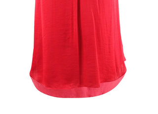 Blusa regata feminina Alfani de cetim com decote em V, vinho, tamanho extragrande