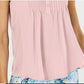 Blusa feminina sem mangas Charter Club Pintuck rosa tamanho X-G