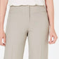 Calça feminina elástica de perna larga estilo &amp; co, marrom, tamanho 8