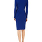 Vestido suéter envelope feminino INC International Concepts, azul marinho, tamanho médio