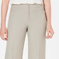 Calça feminina elástica de perna larga estilo &amp; co, marrom, tamanho 16