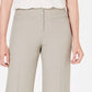 Calça feminina elástica de perna larga estilo &amp; co, marrom, tamanho 6