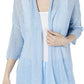 Cardigan quimono feminino Alfani com ponto aberto, azul, tamanho extragrande