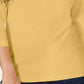 Karen Scott Top Henley de Algodão Feminino Amarelo Tamanho Médio