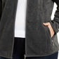 Jaqueta feminina Karen Scott Plus Size com zíper frontal, preta, tamanho 2X