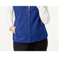 Karen Scott Colete Esportivo Feminino com Zíper Zeroproof Fleece Azul Tamanho X-G
