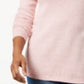 Suéter feminino Karen Scott com bainha curva, rosa, tamanho X-S