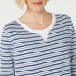 Moletom feminino Karen Scott Sport Zoe azul tamanho grande