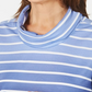 Karen Scott Top Listrado Ombré Feminino Pequeno Azul Marinho Tamanho Médio