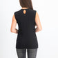 Top feminino com recorte cruzado da INC International Concepts, preto, tamanho extragrande