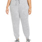 Calça jogger feminina Ideology Plus Knit cinza tamanho 1X