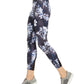 Leggings femininas estampadas botânicas Ideology, tamanho azul marinho, extra pequeno