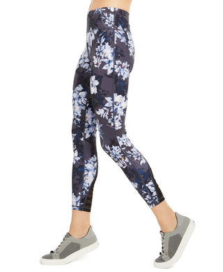 Ideology Women's Botanic Printed Leggings Navy Size Extra Small