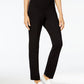 Calça feminina Karen Scott Petite Velour Pull-On, preta, tamanho Petit