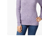 Karen Scott Suéter Feminino de Algodão e Malha Marmorizada Roxo Tamanho XS