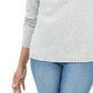 Karen Scott Suéter Henley Feminino de Algodão Marmorizado Tamanho Natural Pequeno