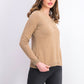 Karen Scott Suéter Henley Feminino de Algodão com Alças Marrom Tamanho Pequeno