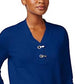 Karen Scott Suéter Henley Feminino de Algodão Azul Brilhante Tamanho Pequeno