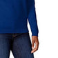 Karen Scott Suéter Henley Feminino de Algodão Azul Brilhante Tamanho Pequeno