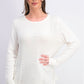 Karen Scott Suéter Feminino Patchwork com Pontos Brancos Tamanho P