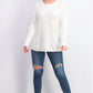 Karen Scott Suéter Feminino Patchwork com Pontos Brancos Tamanho P