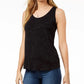 Blusa feminina Maison Jules com decote redondo, bege, cáqui, tamanho pequeno