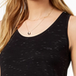 Blusa feminina Maison Jules com decote redondo, preta, tamanho médio