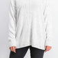 Karen Scott Suéter Feminino Gola Mock Shimmer Branco Tamanho XXG