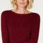 Karen Scott Suéter Texturizado Feminino Vermelho Tamanho Grande