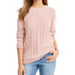 Karen Scott Suéter Feminino de Tricô em Chenille Rosa Tamanho XXG