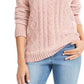 Karen Scott Suéter Feminino de Tricô em Chenille Rosa Tamanho XXG